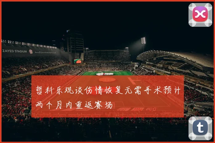 哲科乐观谈伤情恢复无需手术预计两个月内重返赛场